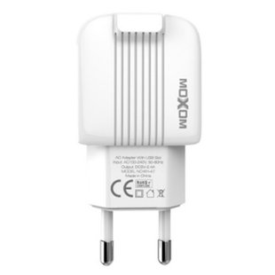 Сетевое зарядное устройство MOXOM KH-47 2USB 2.4A white