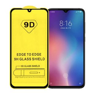 Защитное 9D стекло Full Glue для Xiaomi Redmi 9 black SP