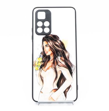 TPU+PC чохол Prisma Ladies для Xiaomi Poco M4 Pro 5G yellow