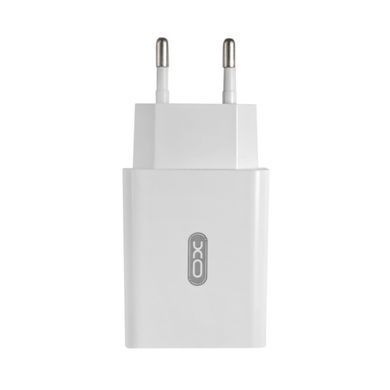Мережевий зарядний пристрій XO L36 (EU) QC3.0 3A Lightning 1m white