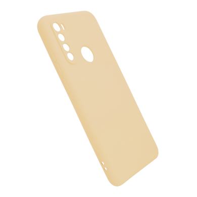 Силіконовий чохол SMTT для Xiaomi Redmi Note 8T pink sand Full Camera з мікрофіброю