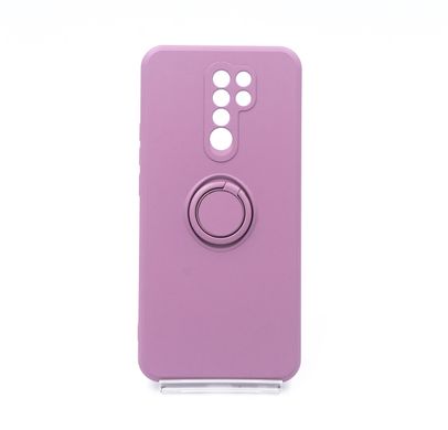 Чохол (TPU) Candy Ring для Xiaomi Redmi 9 cherry purple Full Camera