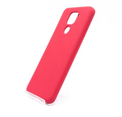 Силіконовий чохол Full Cover для Xiaomi Redmi Note 9 rose red без logo