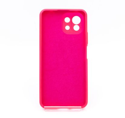 Силіконовый чохол Full Cover для Xiaomi Mi 11 Lite barble pink Full camera