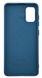 Силиконовый чехол Full Cover для Samsung A41 navy blue без logo