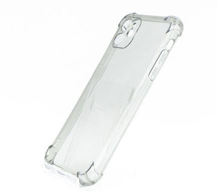 Чохол (TPU) Getman Ease logo для iPhone 11 clear gray з посиленими кутами