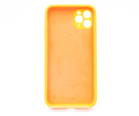 Силіконовий чохол Full Cover для iPhone 11 Pro Max bright orange Full Camera