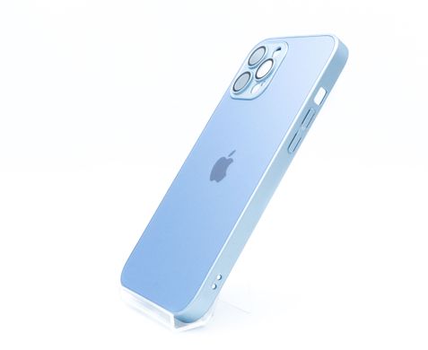Чохол TPU+Glass sapphire matte case для iPhone 12 Pro Max sierra blue