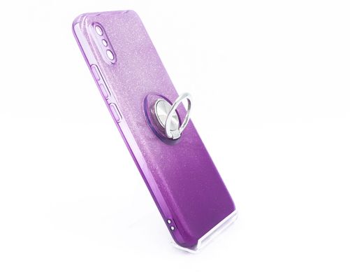 Силіконовий чохол SP Shine для Xiaomi Redmi 9A violet ring for magnet