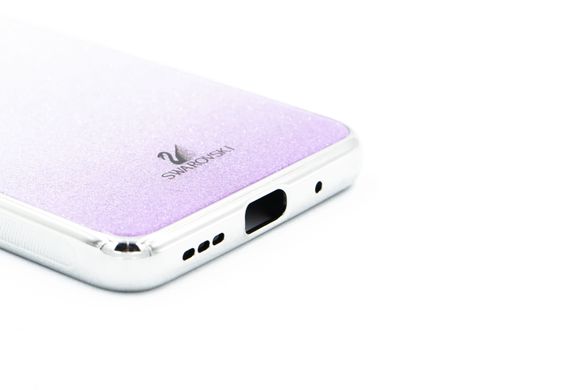 Чохол TPU+Glass для Xiaomi Redmi Note10 5G/Poco M3 Pro violet Swarovski Full Camera