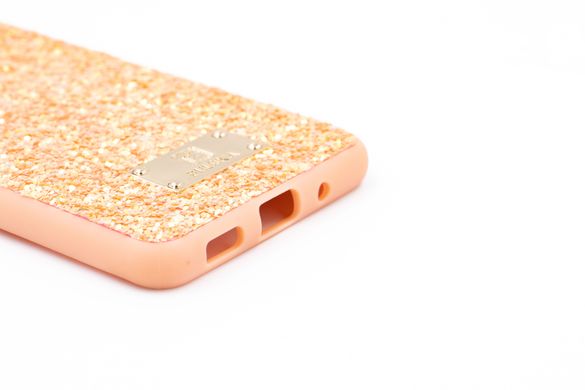 Накладка Puloka блискітки для Samsung S20 pink sand