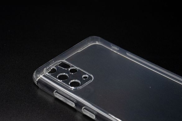 Силіконовий чохол Clear для Samsung S20+ 0.5mm із заглушками+захист камери