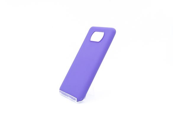 Силіконовий чохол Soft Feel для Xiaomi Poco X3 NFC purple Candy