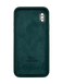 Силиконовый чехол Full Cover Square для iPhone X/XS forest green Full Camera