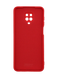 Силіконовий чохол SMTT для Xiaomi Redmi Note 9s/Note 9 Pro red Full Camera з мікрофіброю