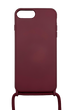 Силіконовий чохол WAVE Lanyard для iPhone 7+/8+ rose red (TPU)