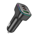 Автомобильное зарядное устройство Borofone BZ28C Trophie PD60W(2Type-C/USB) car charger black