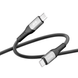 Кабель Ridea RC-US42 UltraStrong Type-C to Type-C 60W 1.2m black