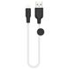 USB кабель HOCO X21 Plus silicone micro 2.4A 0.25m black/white