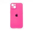Силіконовий чохол Full Cover для iPhone 13 barbie pink Full Camera