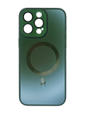 Чехол TPU+Glass Sapphire Midnight with MagSafe для iPhone 15 Pro Max forest green