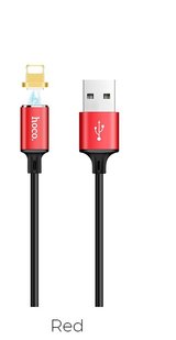 USB кабель HOCO U28 Magnetic Adsorption Lightning RC 1м red