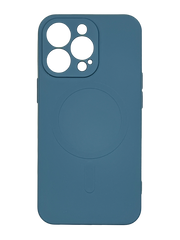 Силиконовый чехол Monro MagSafe для iPhone 13 Pro blue Full Camera #8