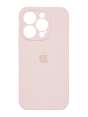 Силіконовий чохол Full Cover для iPhone 15 Pro pink sand Full Camera
