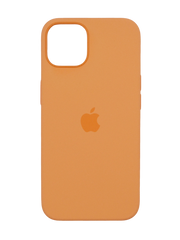 Силиконовый чехол with MagSafe для iPhone 15 orange sorbet