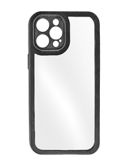 TPU чохол Transparent + Colour 1,5mm для iPhone 13 Pro black Full Camera