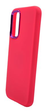 Силіконовий чохол Metal frame для Samsung A24 4G shiny pink (AA)