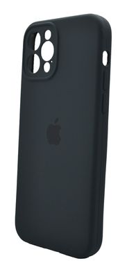 Силіконовий чохол Full Cover для iPhone 12 Pro midnight black Full Camera