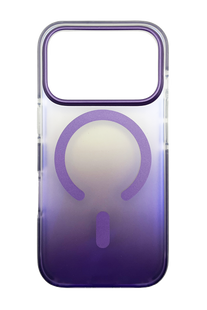 Чехол Fibra Shock-Proof with MagSafe для iPhone 17 Pro clear/deep purple