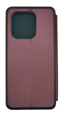 Чехол книжка Original кожа для Xiaomi Redmi Note 13 4G marsala