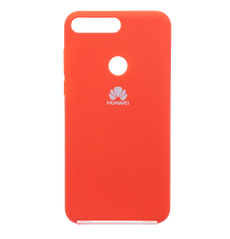 Силиконовый чехол Silicone Cover для Huawei Y7 Prime 2018 red
