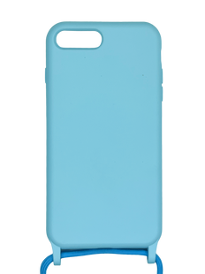 Силиконовый чехол WAVE Lanyard для iPhone 7+/8+ blue (TPU)