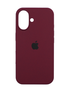 Силіконовий чохол Full Cover для iPhone 16 maroon