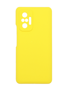Силіконовий чохол Full Cover для Xiaomi Redmi Note 10 Pro/10ProMax yellow (AAA) Full Camera без logo