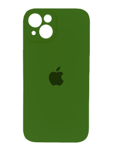 Силиконовый чехол Full Cover для iPhone 13 dark olive Full Camera