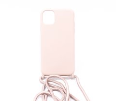 Силіконовий чохол WAVE Lanyard для iPhone 11 pink sand (TPU)