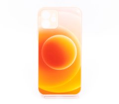TPU+Glass чохол Prism Circles для iPhone 12 orange/yellow 1 Full Camera