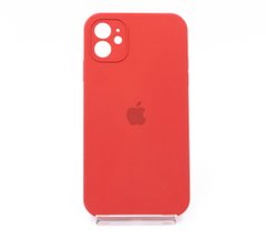 Силіконовий чохол Full Cover Square для iPhone 11 dark red Full Camera