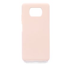 Силіконовий чохол Full Cover SP для Xiaomi Poco X3 pink sand