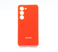 Силіконовий чохол Full Cover для Samsung S23 red Full Camera
