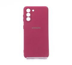 Силіконовий чохол Full Cover для Samsung S21 marsala My color Full Camera