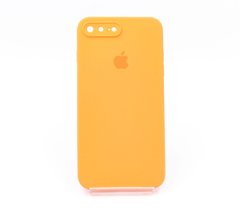 Силіконовий чохол Full Cover Square для iPhone 7+/8+ papaya Camera Protective