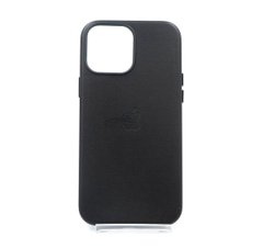 Чохол Leather with Magsafe для iPhone 13 Pro Max black
