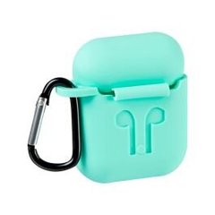 Чохол Silicon Case AirPods color + карабін A-JMEI
