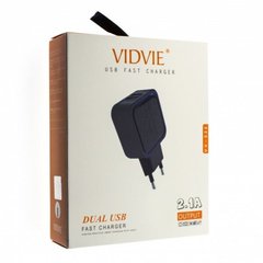 Сетевое зарядное устройство Vidvie VV-032 Micro USB Черный