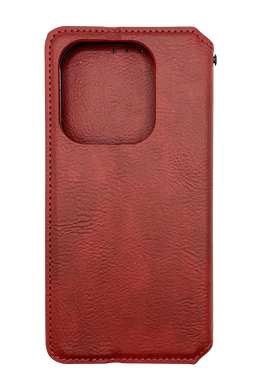 Чохол-книжка шкіра для Xiaomi Redmi Note 13 Pro 4G red Getman Cubic PU